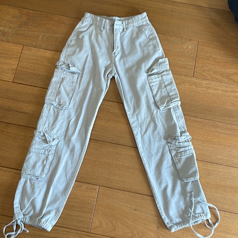 Grey Cargo Pants